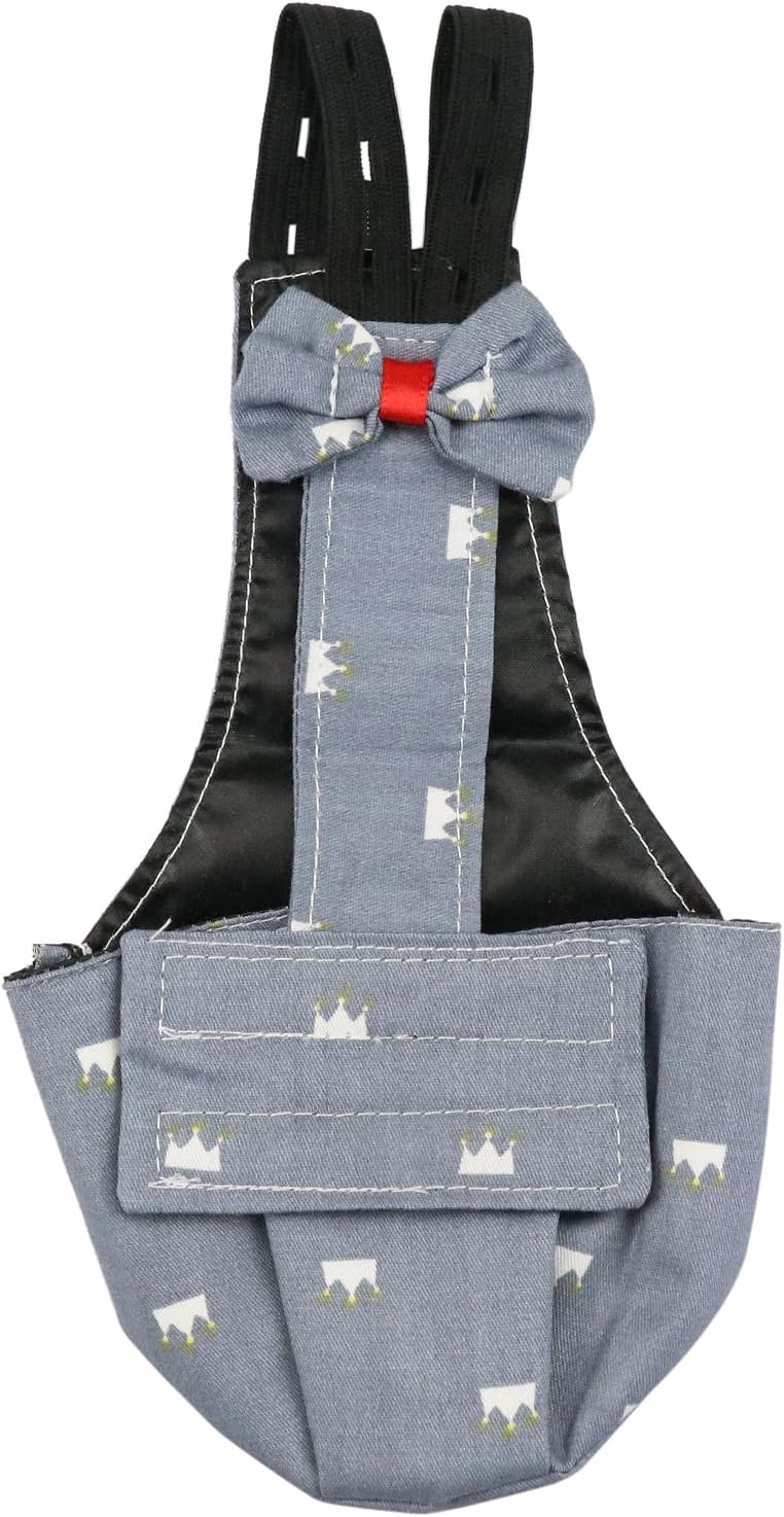 BestParts poultry diaper large size laid flat to demonstrate adjustable strap mechanisms.