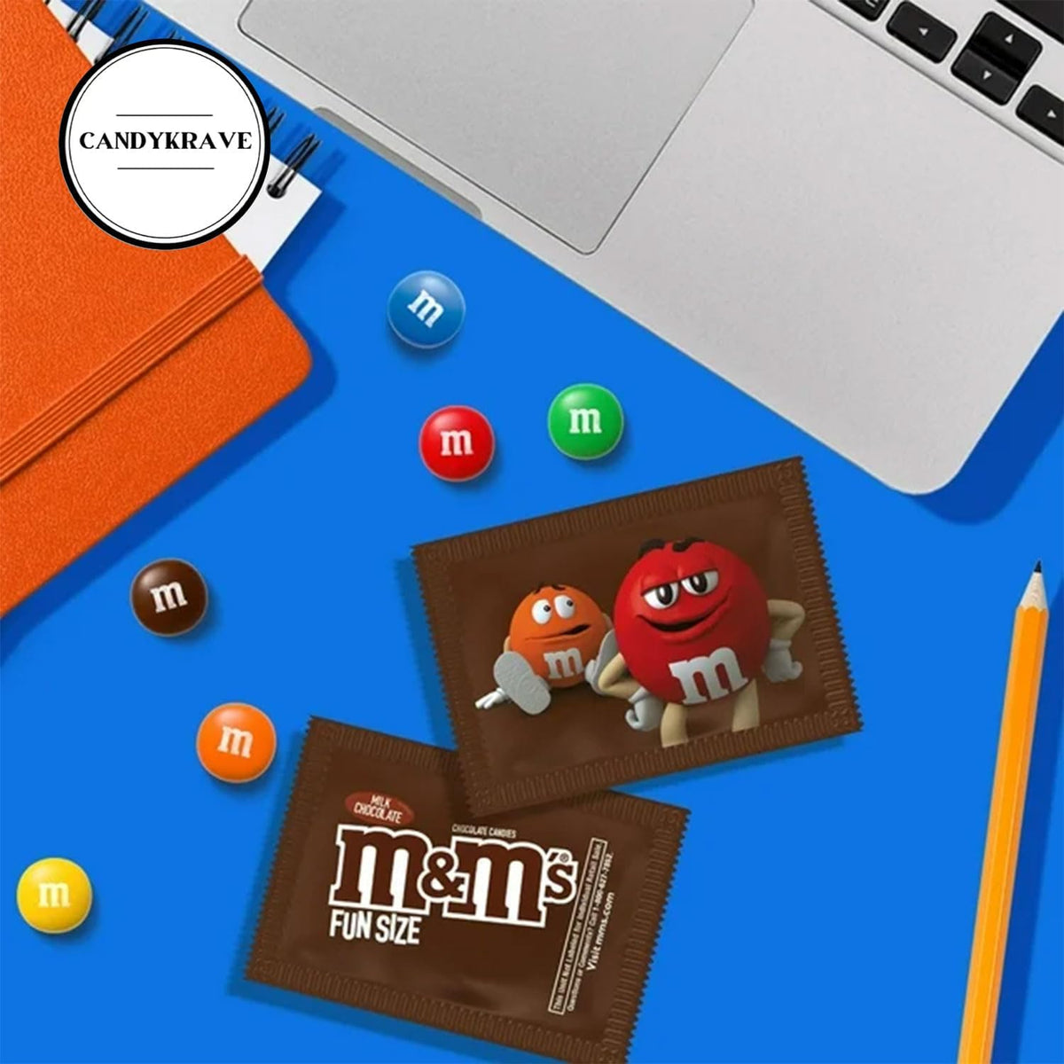 Close-up of M&M'S milk chocolate candies showing the iconic colorful sugar shell