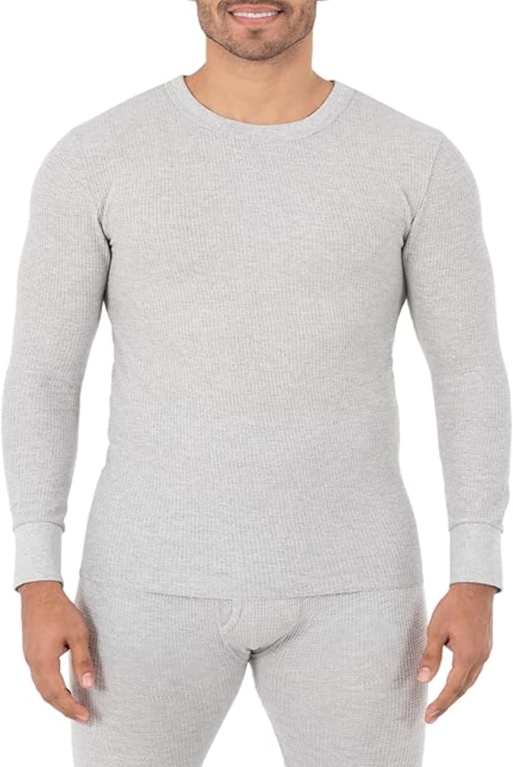 Fruit of the Loom Men's Recycled Waffle Thermal Underwear Crew Top - Image 13