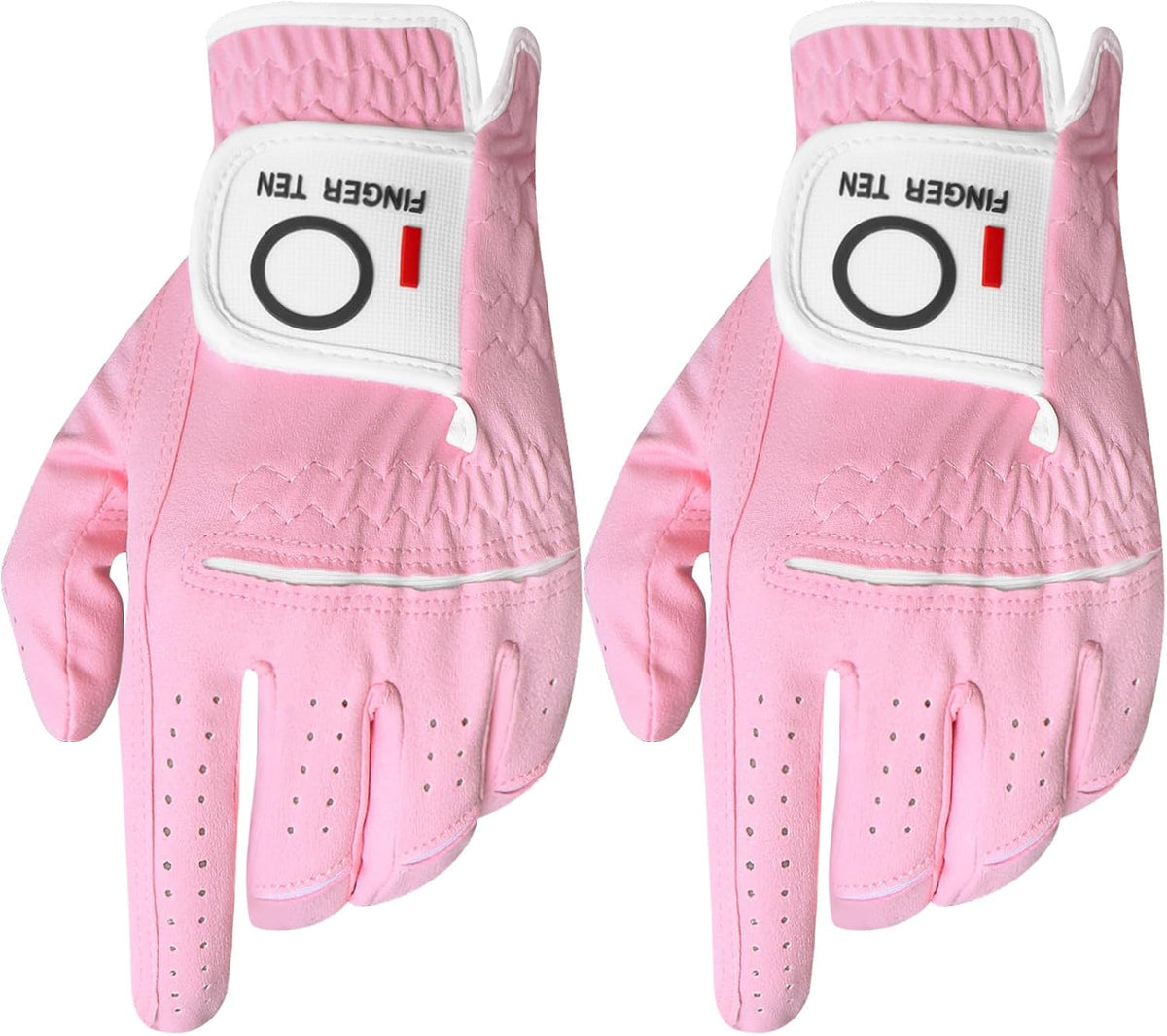 FINGER TEN Women's Golf Gloves Rian Grip | Ladies Golf Glove Pair Both Hands or Left/Right Hand 2 Pack, Enhanced Grip in Wet Hot Humid, Moisture-Wicking & Breathable - Image 9
