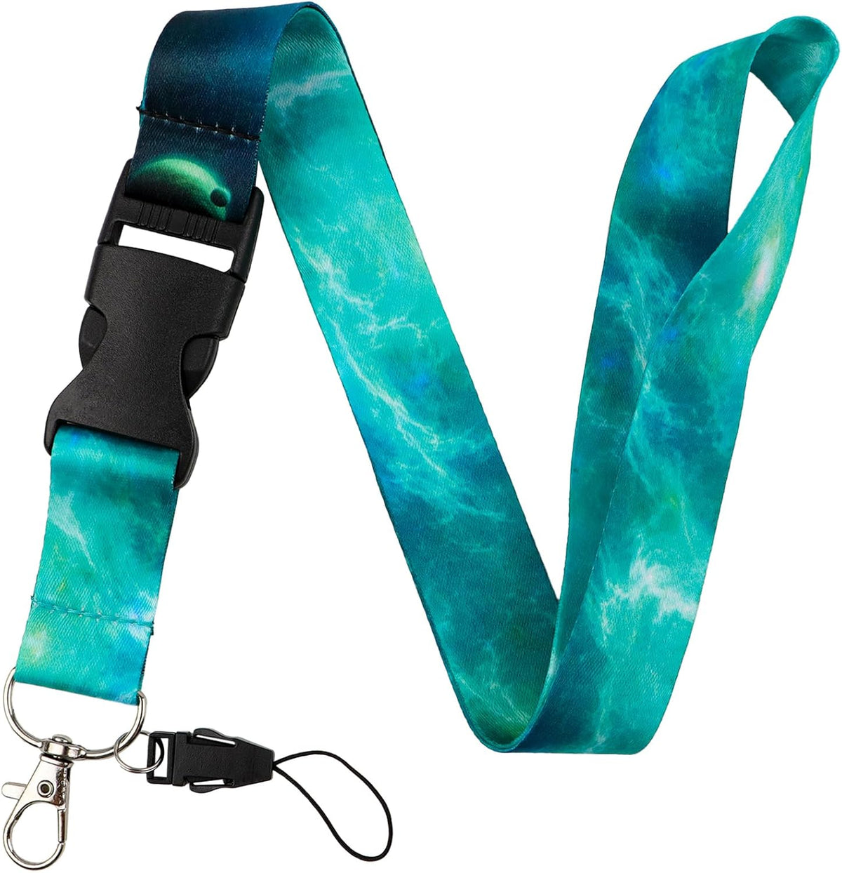 Solid Navy BLue Neck Badge Lanyard for Keys & ID Badge Cute Keychain Lanyard for Women Men Staff Teachers Cool Breakaway Key Lanyard for ID Holder - Image 12