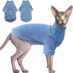 Elastic hem detail of Idepet cat pullover shirt