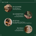 Aveda Pure Abundance Volumizing Shampoo pump dispenser angle