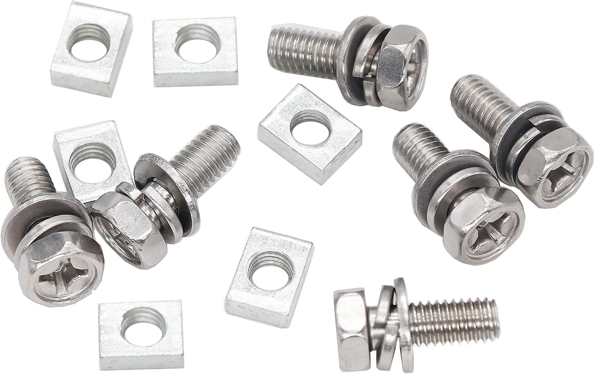 BinifiMux 304 stainless steel bolts with zinc plated nuts