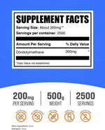 BulkSupplements Diindolylmethane powder label and packaging