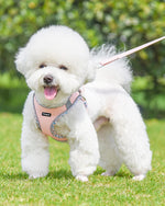 Petank no pull puppy vest reflective trim close up