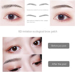 Micro Traders waterproof hair-like eyebrow sheets closeup