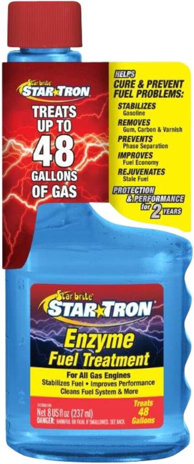 STAR BRITE Star Tron Enzyme Fuel Treatment 8 Ounce front view gasoline additive