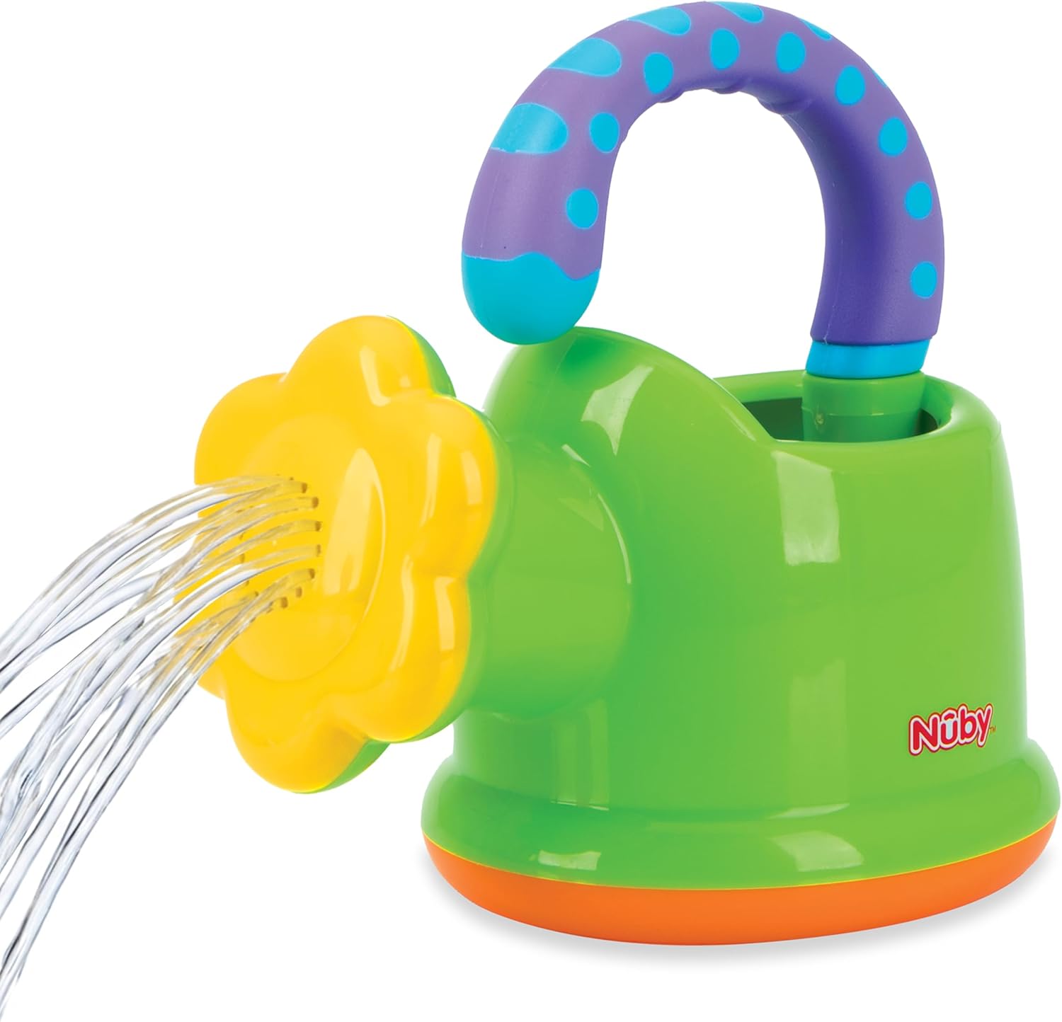 Nuby watering can toddler bath toy front view
