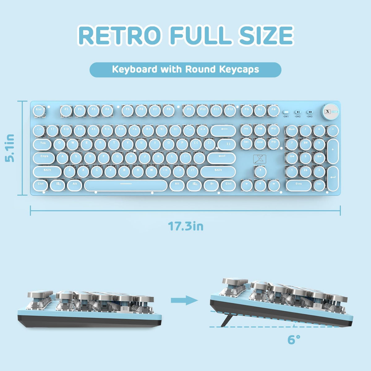 LexonElec steampunk keyboard packaging and included accessories