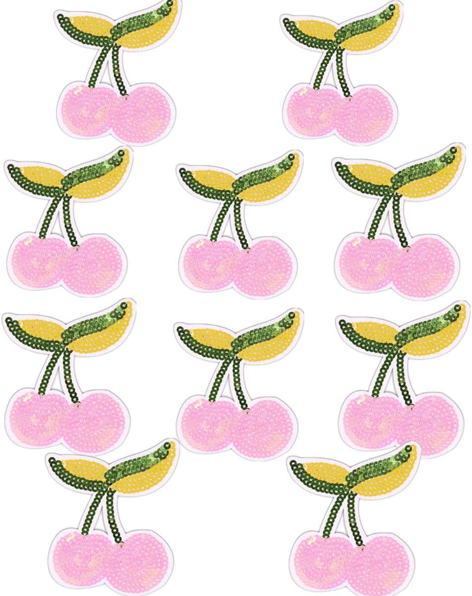 Ximkee(10 Pack) Delicious Watermelon Sequin Sew Iron On Embroidered Patches Appliques (Watermelon) - Image 9