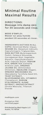 Mad Hippie Cream Cleanser 4 fluid ounce bottle packaging