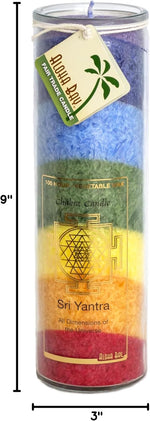 Aloha Bay 16 ounce vegetable wax candle lit in meditation room