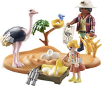 Playmobil Wiltopia Ostrich Keepers wildlife playset lifestyle view