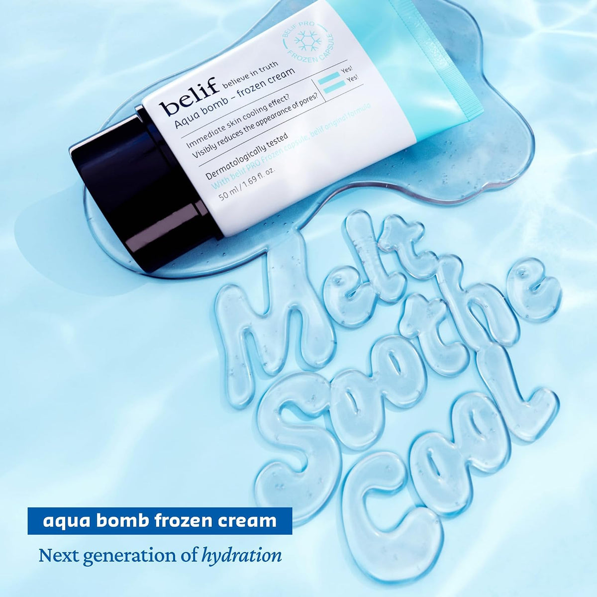 Belif Hydrating Toner and Frozen Gel Cream product set front view