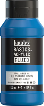 Liquitex BASICS Acrylic Fluid Paint, 118ml (4-oz) Bottle, Titanium White - Image 11