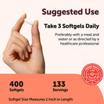 Micro Ingredients softgels close-up showing texture and shape