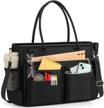 RAINSMORE professional laptop bag for women front view black