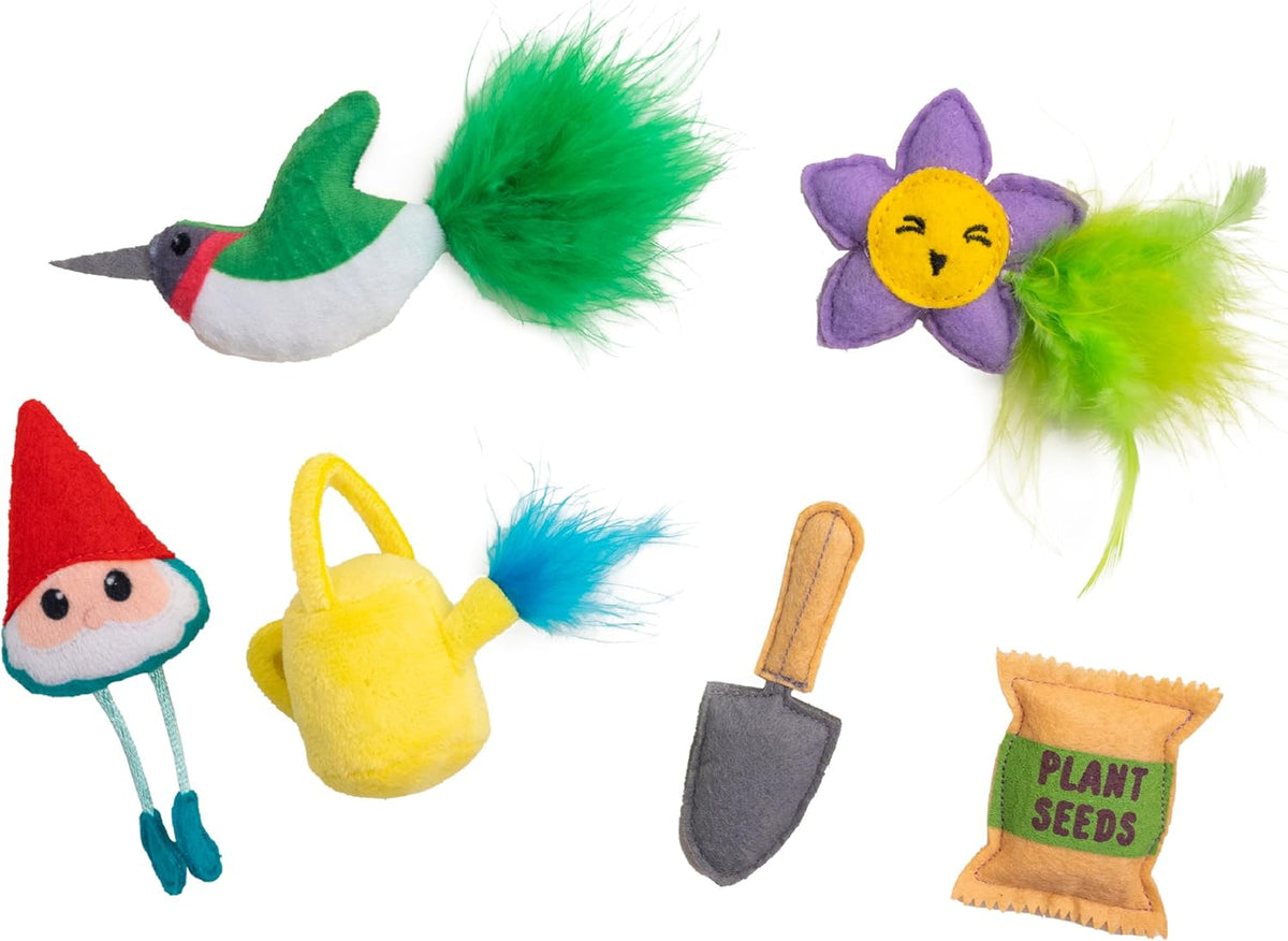 Catstages Festival 3 Pack Interactive Catnip Cat Toys with Crinkle Sounds, Flinger, & Feathers for Play, Batting & Chasing - Image 10
