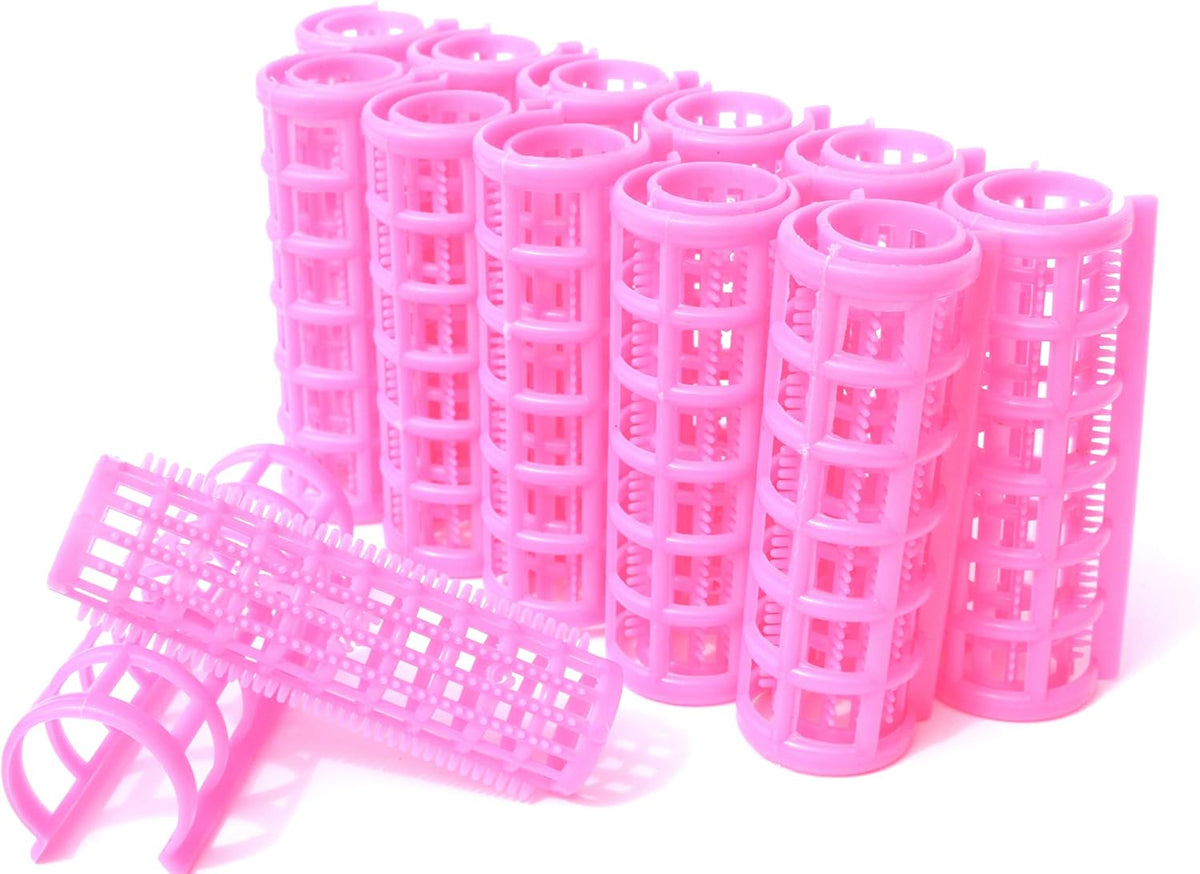 Kamay's Small Size Hair Rollers Curlers Self Grip Holding, For Hairdressing, Design Gripping Sticky Cling Style For DIY Or Salon (25mm/1" 12PCS) Random Color - Image 14