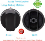 Black fireproof plastic Viking stove knob rear shaft opening