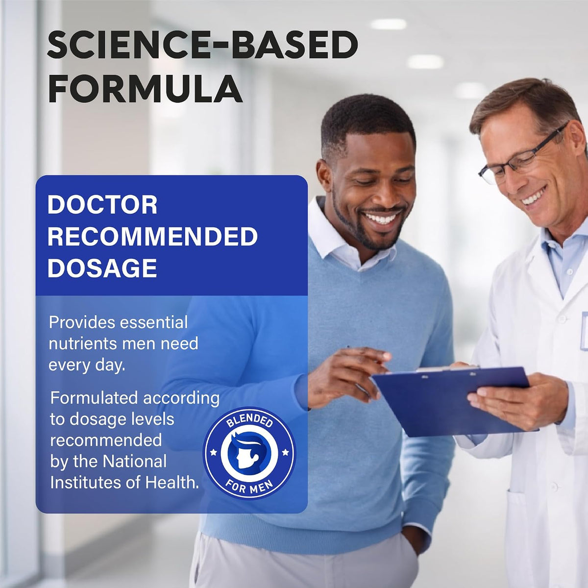 Nutraharmony Multivitamin for Men daily serving size and dosage guide