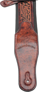 Walker & Williams handmade leather acoustic and electric guitar strap