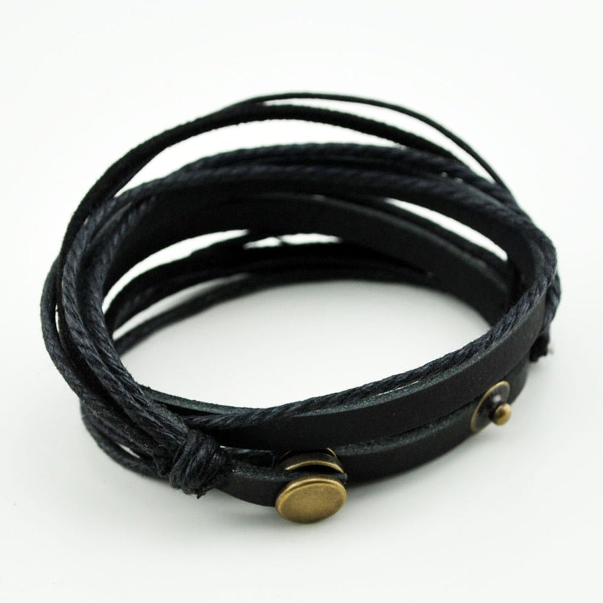 Close up of soft braided leather and multicolor rope texture