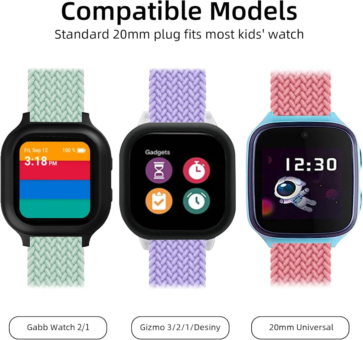 SimpleThings compatible Gizmo watch band pastel pink color variant