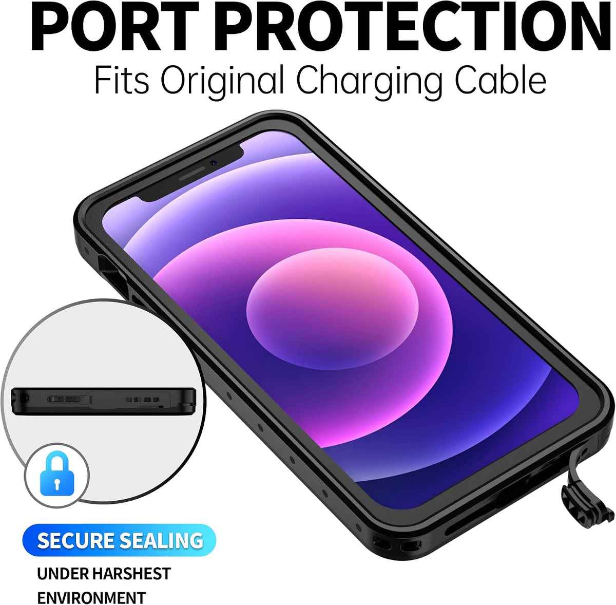 BEASTEK iPhone 12 clear case lifestyle outdoor usage