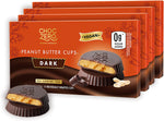 ChocZero milk chocolate peanut butter cups snack pack setup.