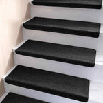 Brakki Bullnose Carpet Stair Treads, Stair Treads for Wooden Steps, 2pcs | Non Slip and Washable, Stair Rug for Indoor Runner and Pets, Soft Edging Staircase Protectors, L29.5" x W9.5", Brown - Image 11
