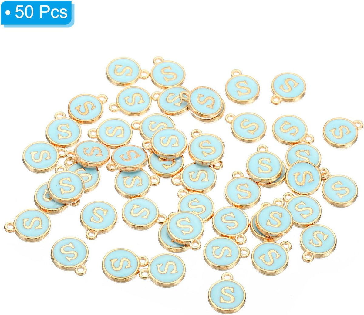PATIKIL initial pendant bulk pack arranged on a flat surface