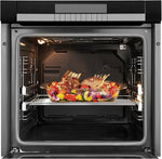 ATRDTO glass loaf pan placed on kitchen countertop for serving