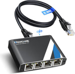 Newcare Gigabit Ethernet Splitter 1 to 4 ports front view