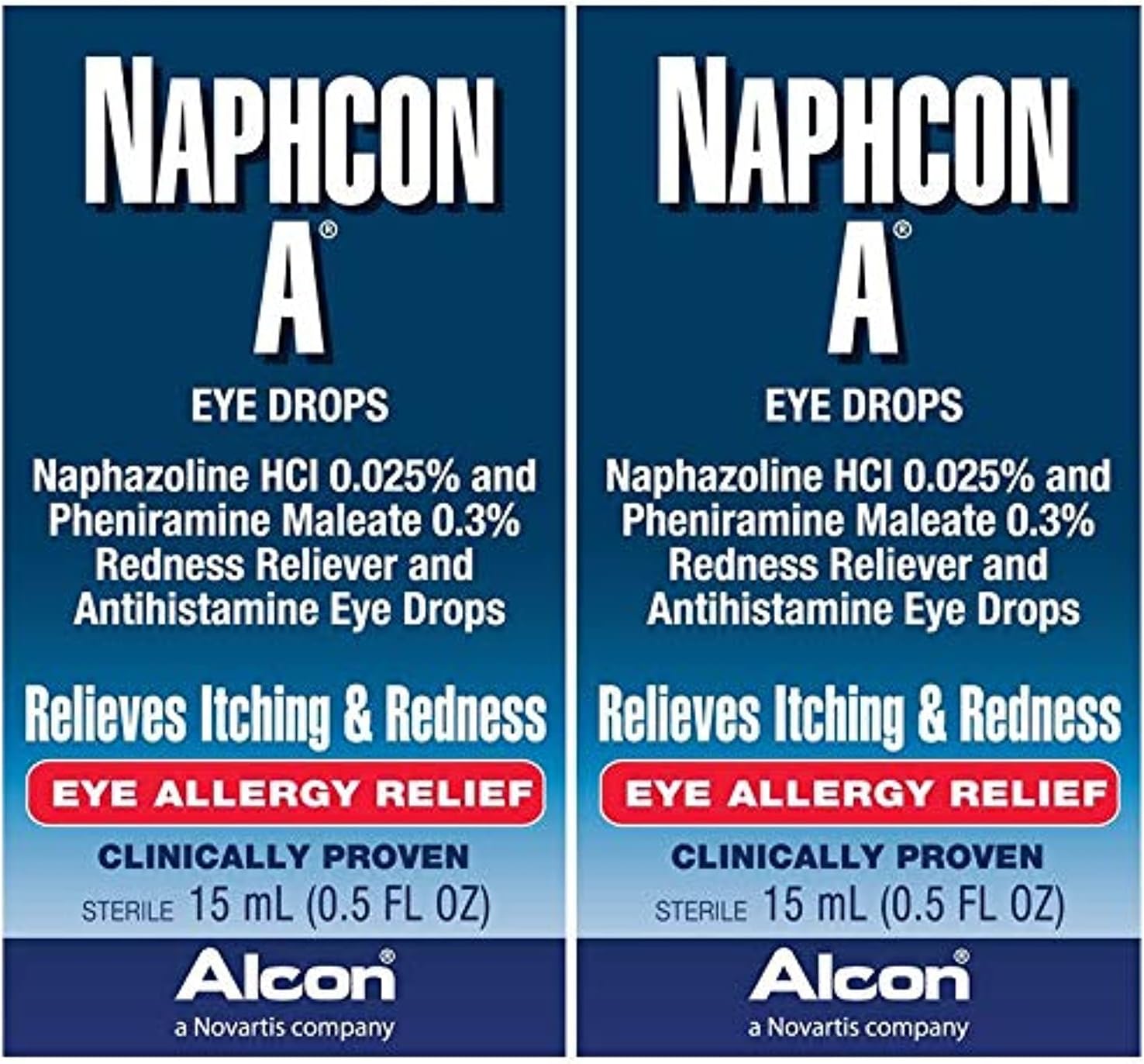 Naphcon-A Eye Drops, 15-mL,2 Count - Image 1