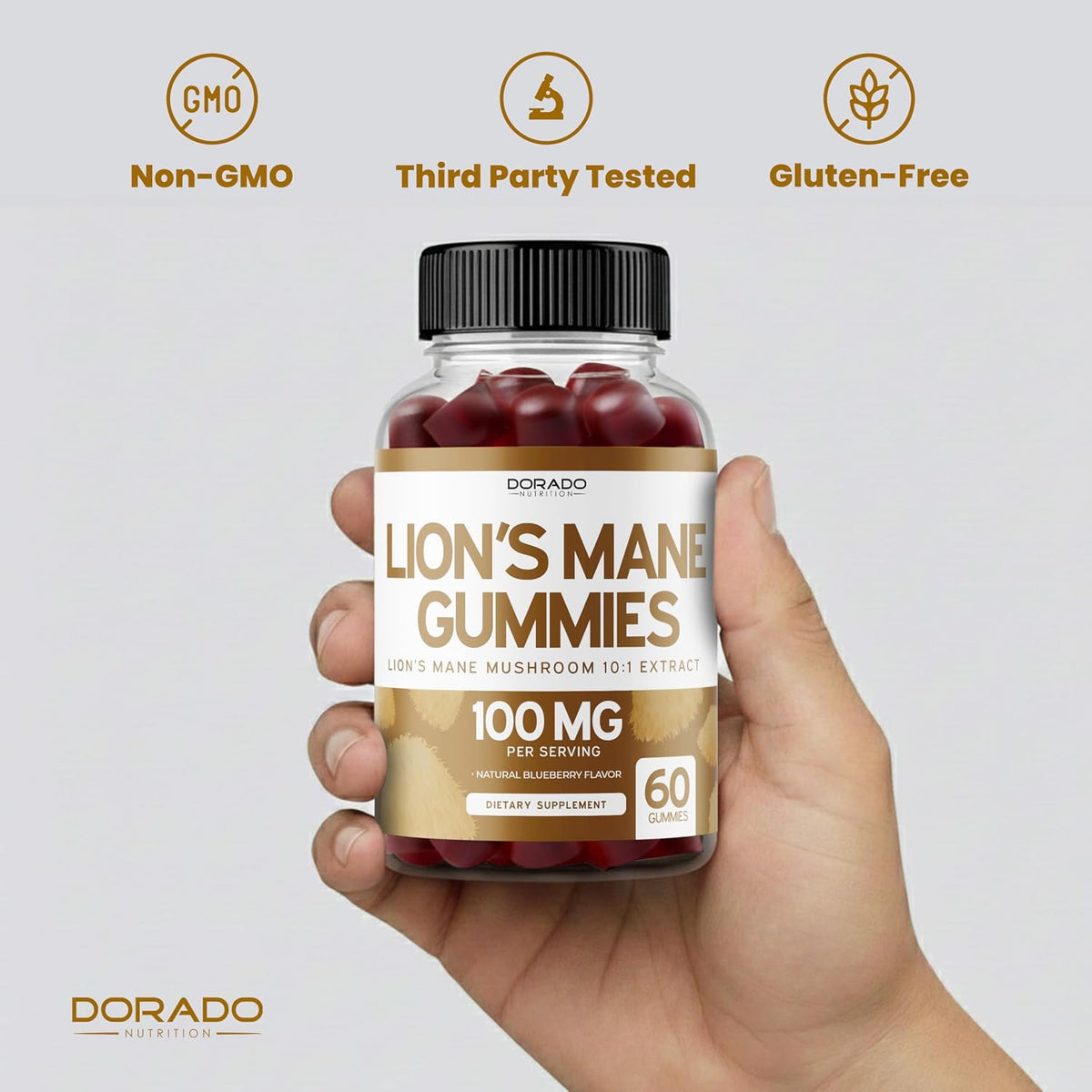 Third party tested mushroom supplement for adults
