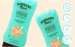 Hawaiian Tropic after sun lotion texture demonstration