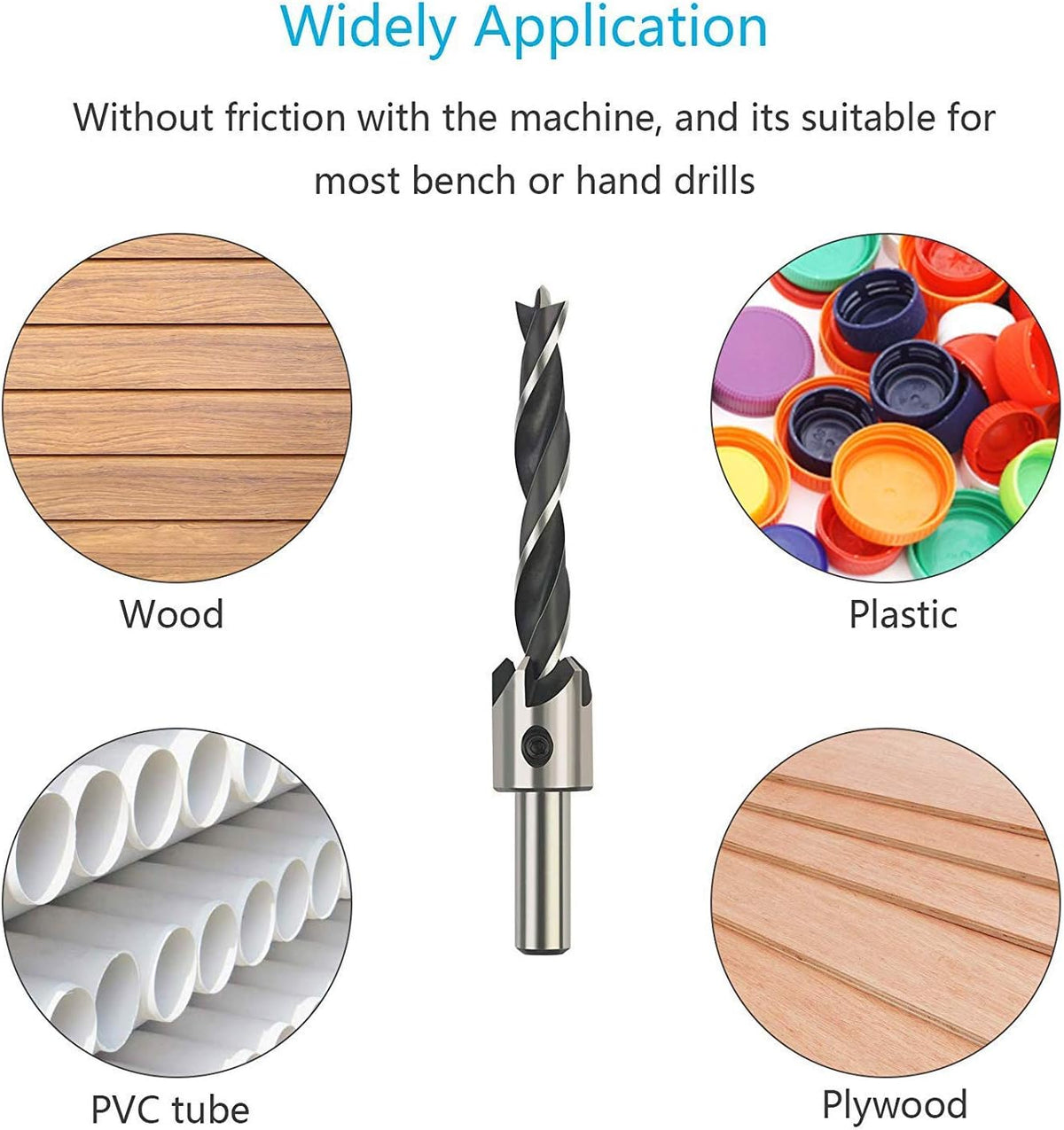 NACX countersink bit set in action on wood