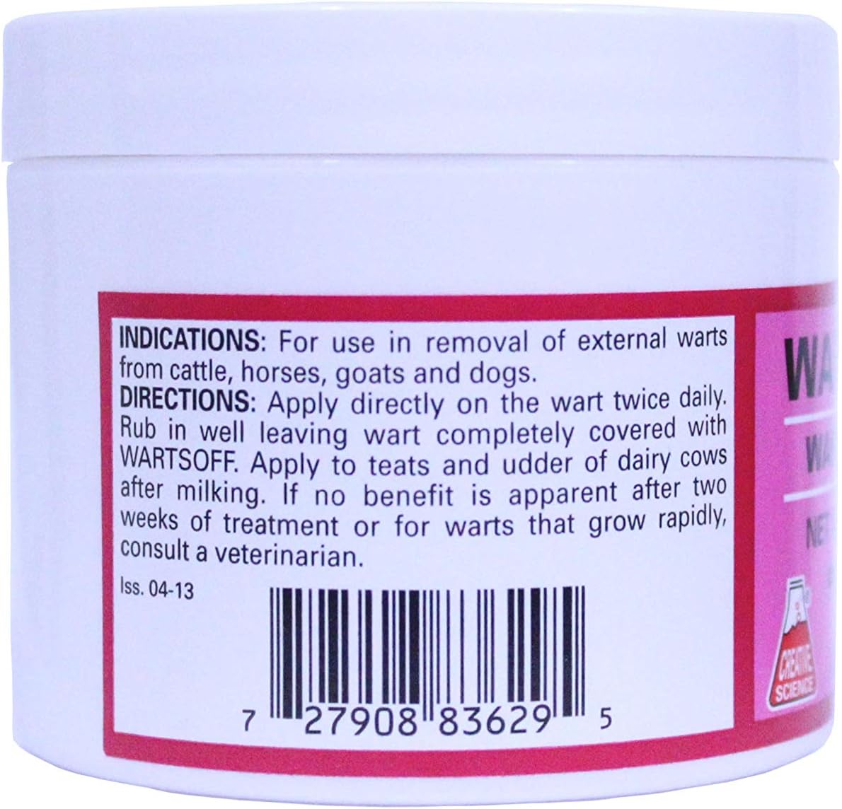 Creative Science veterinary wart ointment packaging