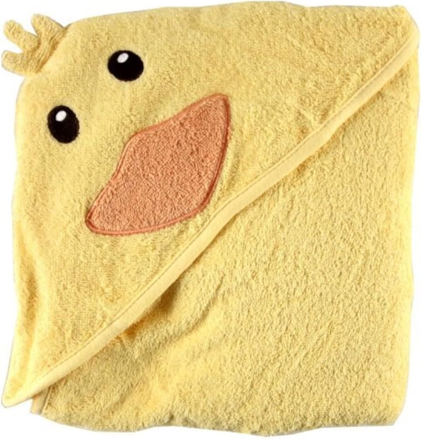 Luvable Friends duck hooded towel front view