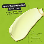 Kiehl's Avocado eye cream open jar showing creamy texture