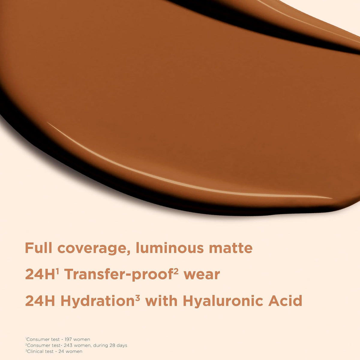 Clarins longwear foundation gold cap close up