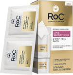 RoC Retinol Correxion Line Smoothing Two Step Peel Pads front packaging showing the twenty treatments count