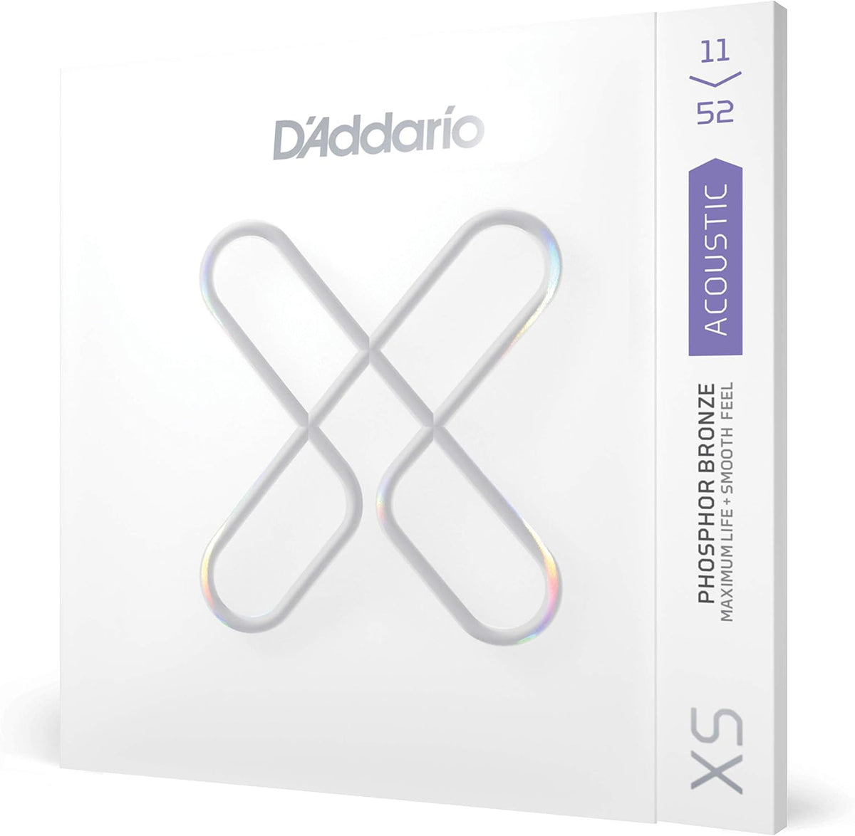 D'Addario XS Phosphor Bronze acoustic guitar strings front view packaging