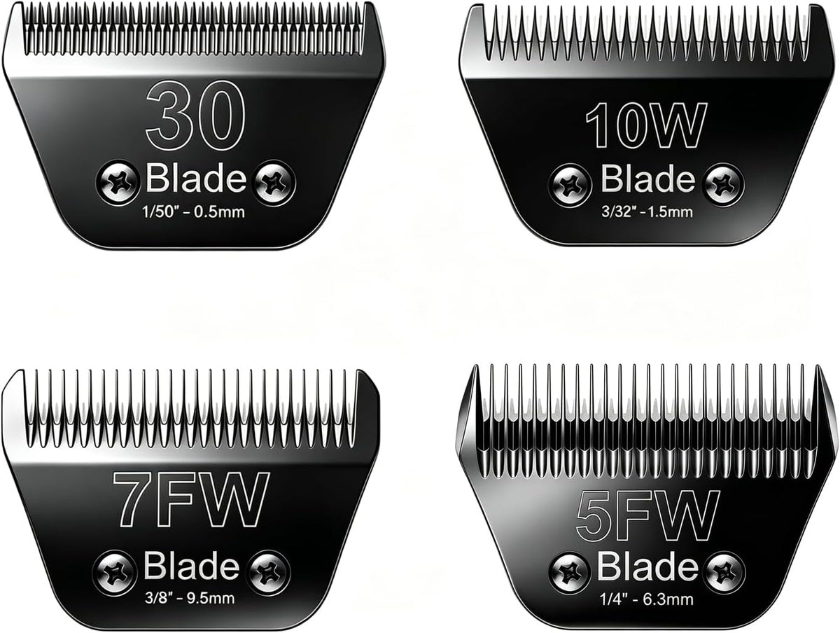 Dog Grooming Clipper Blades Replacement Compatible with Andis Dog Clippers,Most OsterA5, Wahl KM Series Pet Clippers (Black(5FC)) - Image 11