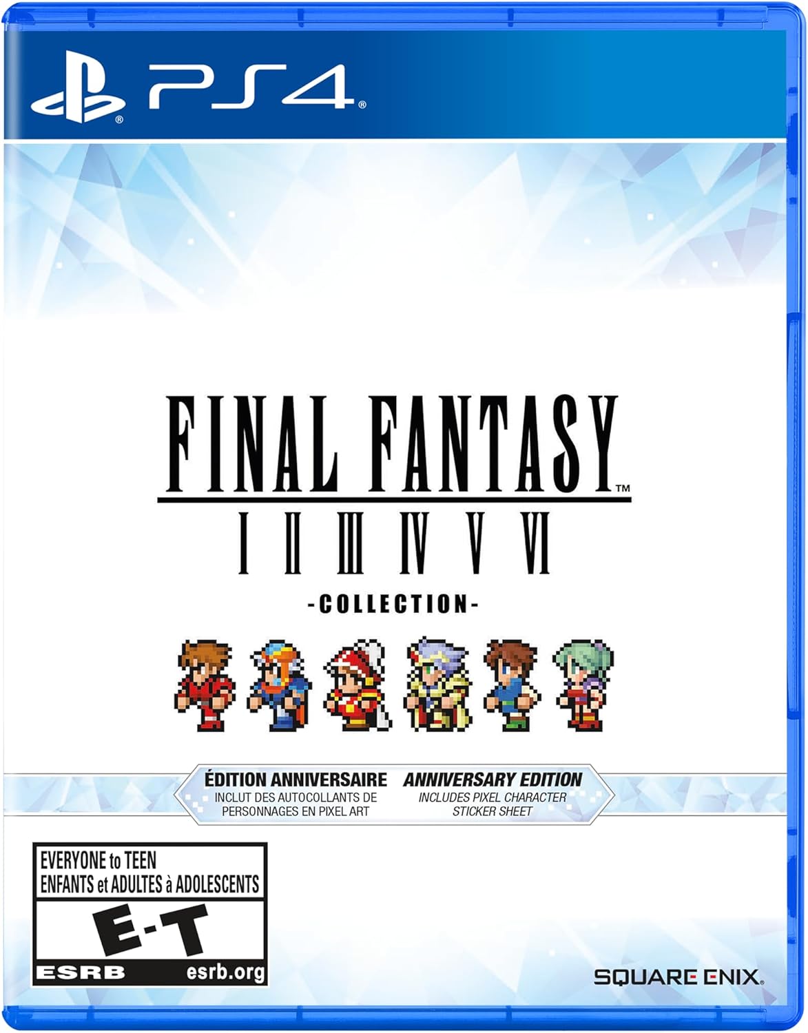 Square Enix Final Fantasy I-VI Collection Anniversary Edition PS4 front view packaging