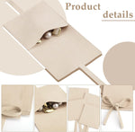 Close-up of soft microfiber material and string divider details.