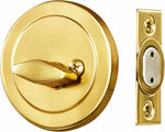 Design House Gateway Single Cylinder Deadbolt, Polished Brass | Adjustable Latch, Surface, Zinc, Hardware, 727438 - Image 12