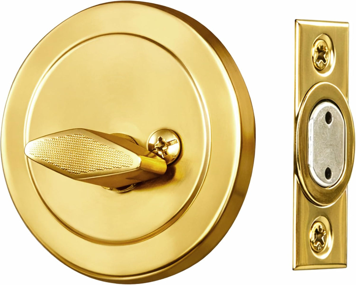 Design House Gateway Single Cylinder Deadbolt, Polished Brass | Adjustable Latch, Surface, Zinc, Hardware, 727438 - Image 12
